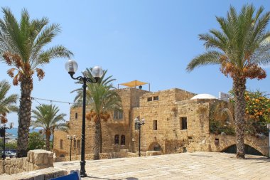 pitoresk eski Jaffa, Tel Aviv köşede