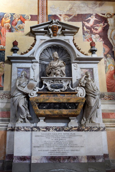 tomb of Galileo Galilei in Santa Croce basilica, Florence