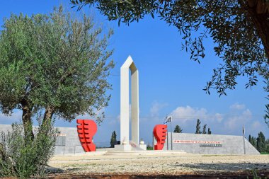 Afula, İsrail - Şubat 06, 2021: İsrail Savunma Kuvvetleri 'nin en genç ve en büyük piyade tugayı olan 