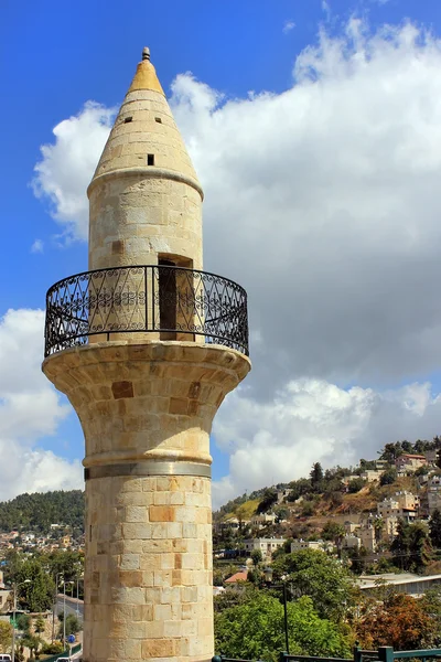 Antiguo minarete en Safed, Israel — Foto de Stock