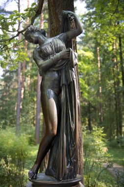 Sculpture Venus Callipyge,  goddess of love and beauty, Pavlovsk Park clipart