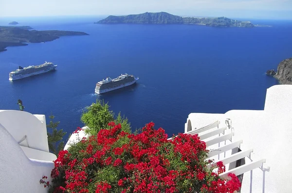 Malerischer Blick auf die Insel Santorini, Griechenland — Stockfoto