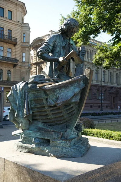彼得沙皇-木匠，纪念碑我，圣彼得斯堡 — 图库照片