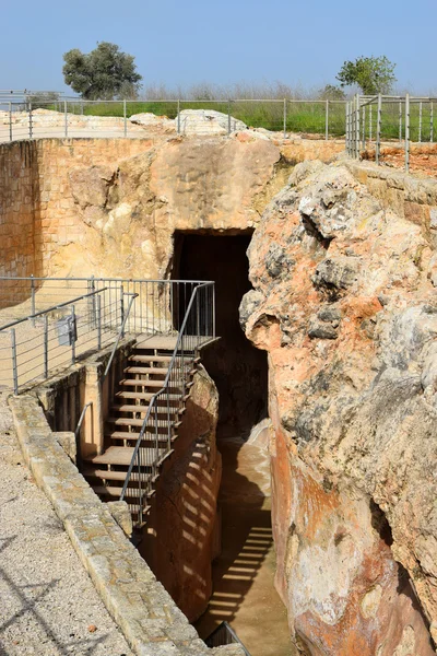 Antico serbatoio sotterraneo, Zippori, Israele — Foto Stock