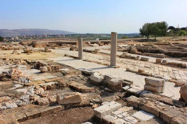 Escavações arqueológicas, parque nacional Zippori, Galiléia, Israel — Fotografia de Stock