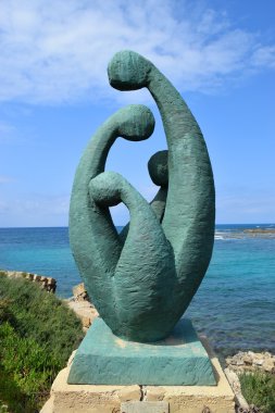 Caesarea Maritima İsrail'in modern heykel
