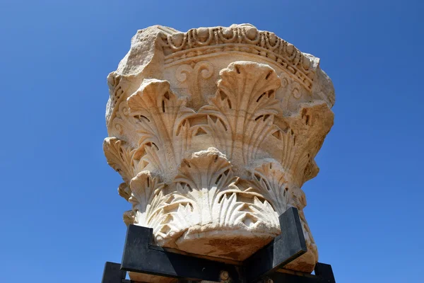 Resti di antiche colonne corinzie, Israele — Foto Stock