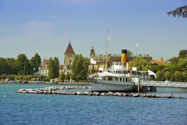 Cenevre Gölü vapur Rhone kürek