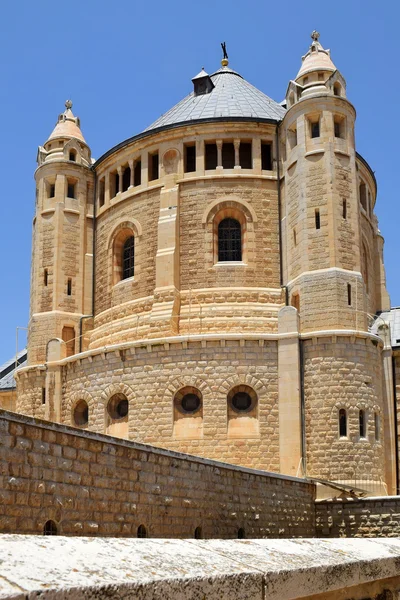 Abadía de la Dormición en el Monte Sión, Jerusalén, Israel — Foto de Stock