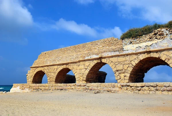 Antik Roma su kemeri, Ceasarea, İsrail — Stok fotoğraf