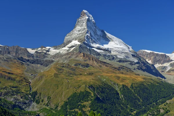 Paesaggio estivo nelle Alpi svizzere — Foto Stock