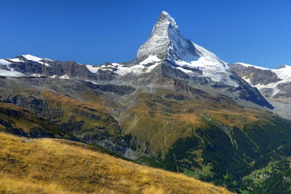 Zomer landschap in de Zwitserse Alpen — Stockfoto