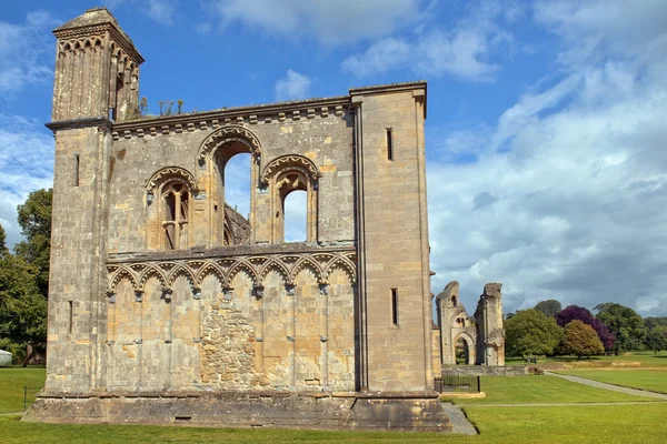 Glastonbury Somerset, Anglia apátság romjai — Stock Fotó