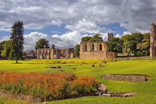 Ruiny Glastonbury Abbey, Somerset, Anglia — Zdjęcie stockowe