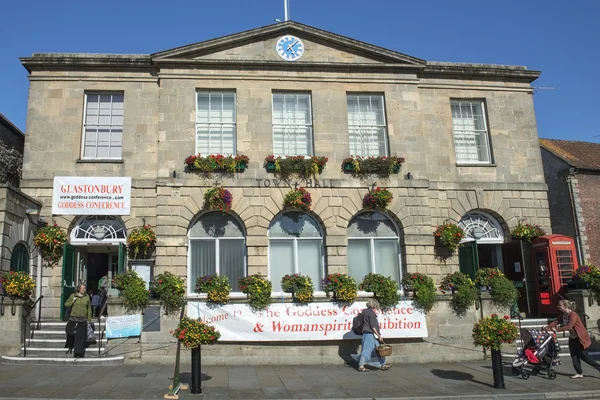 Stadhuis van Glastonbury, England — Stockfoto