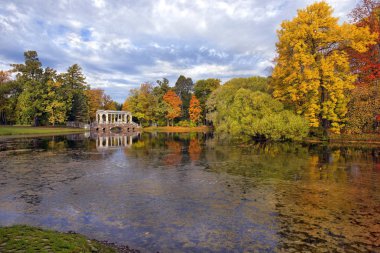 Altın sonbaharda Catherine park, Tsarskoye Selo (Puşkin)