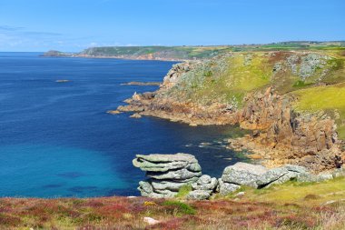 manzara Land's End Cornwall İngiltere'de