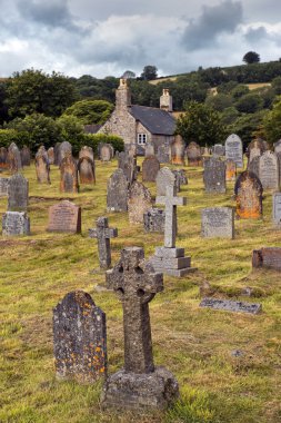 eski mezarlık, St Ives, Cornwall, İngiltere