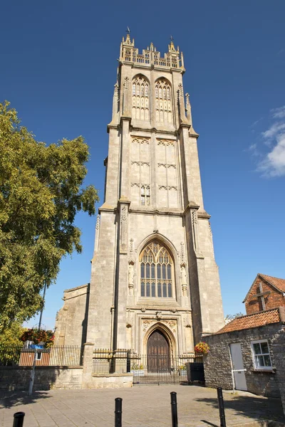 Kostel svatého Jana Křtitele, Glastonbury, Somerset, Anglie — Stock fotografie