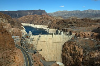 Colorado Nehri ve Hoover Barajı, Arizona ve Nevada, ABD sınır
