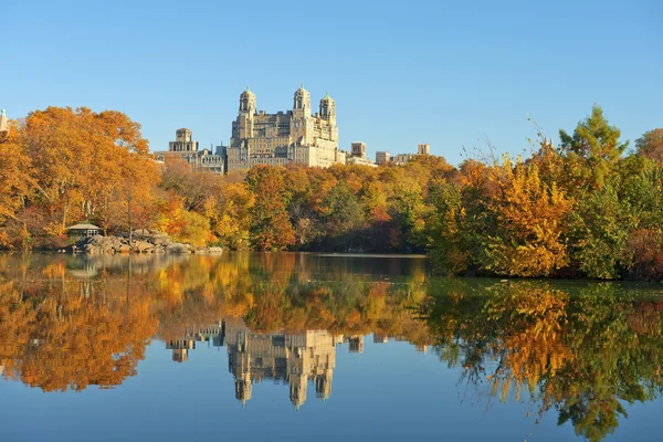 Hösten i central park, new york — Stockfoto