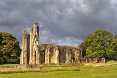 kalıntıları Glastonbury Abbey, Somerset, İngiltere