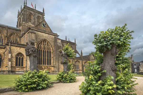 Abbaye Sherborne, Dorset, Angleterre, Royaume-Uni — Photo