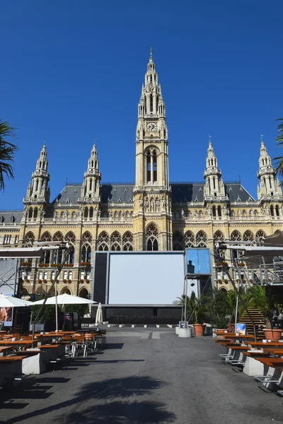 Rathaus (Municipio) a Vienna — Foto Stock