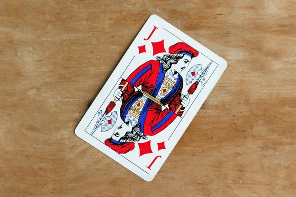 Jack Diamonds Játék Kártya Háttér — Stock Fotó