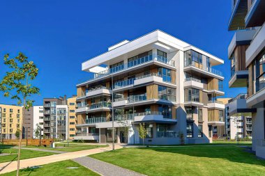 Yeni modern şehir konut binası
