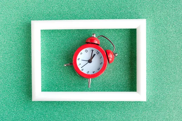 시계와 배경의 프레임 — 스톡 사진