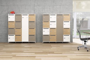 Çağdaş boş ofis. Modern ofis iç tasarımı