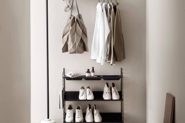  Modern tarz giyinme odası, en az stil.