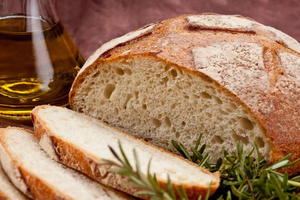 Tuscany Bread Rosemary Olive Oil — Fotografia de Stock
