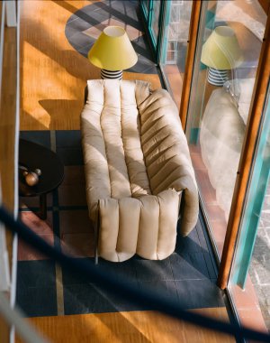 Modern apartman dairesi iç görünüş yukarıdan