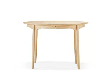 Klasik yuvarlak ahşap kahve masası.