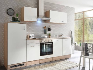 Minimum İskandinav tarzında modern lüks mutfak.