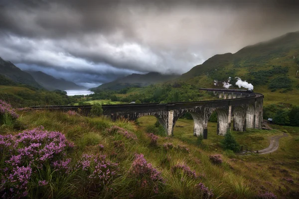 Glenfinnan Viaduct, Escócia Imagem De Stock