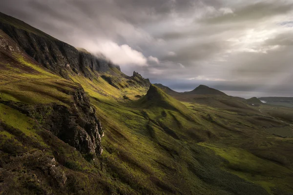 Vista quiraing Imagens Royalty-Free