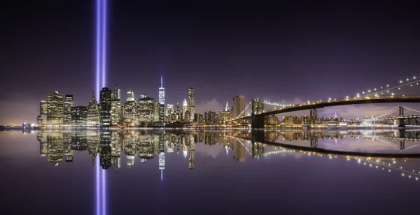 Tribute lights pano — Stock Photo, Image