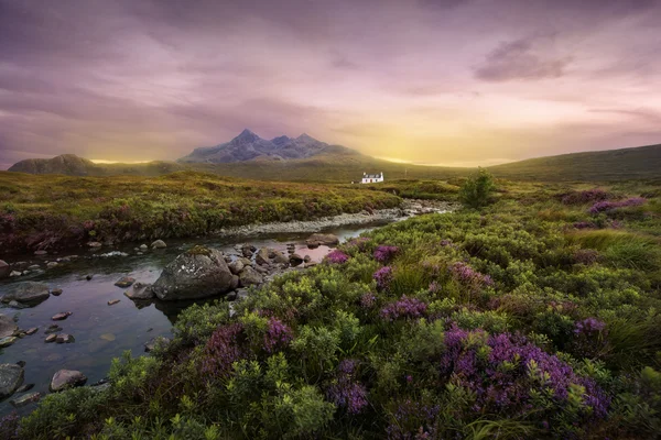 Sligachan řeka, Skotsko — Stock fotografie