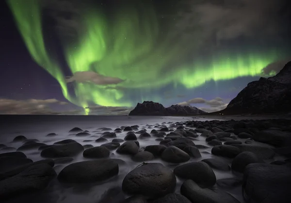 Aurora beach — Stock Photo, Image