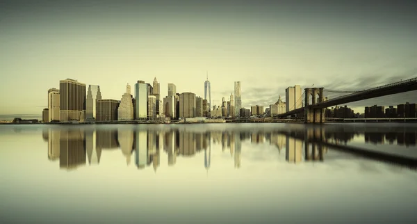 Nascer do sol de Manhattan, Nova Iorque — Fotografia de Stock