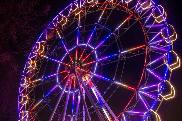 Ferris Wheel Fair Ground Night — Stock Photo, Image