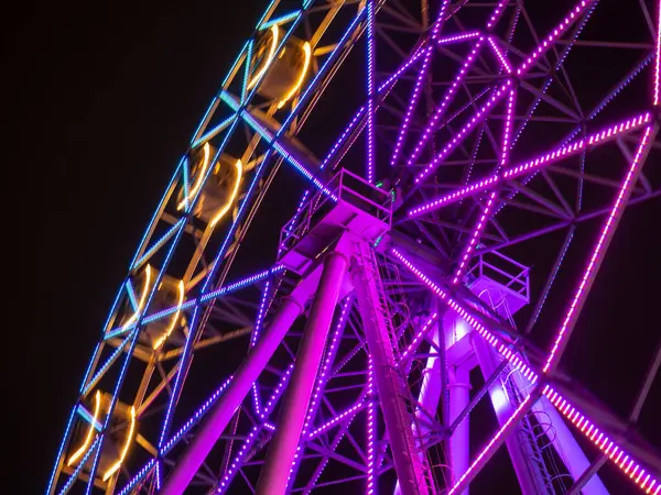 Grande Roue Parc Des Expositions Nuit — Photo