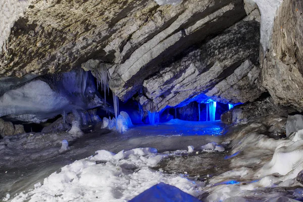 Kungur Russia Dicembre 2020 Grotta Ghiaccio Kungur — Foto Stock