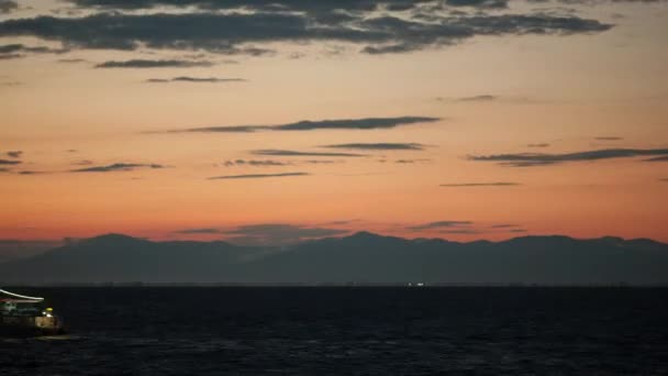 Timelapse de nuit changeant de soirée — Video