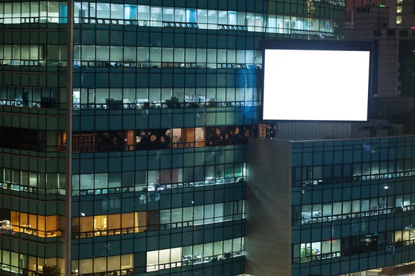 Modernes Baubüro mit Werbetafel — Stockfoto