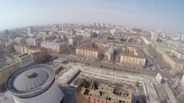 Volgograd şehrinin havadan görünümü, Rusya