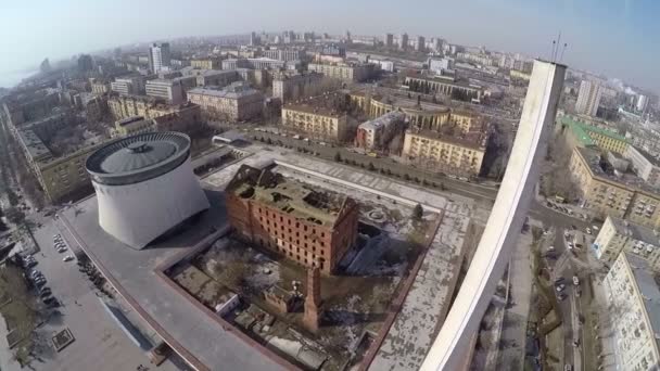 Moulin Gergart à Volgograd, Russie. Vue aérienne — Video